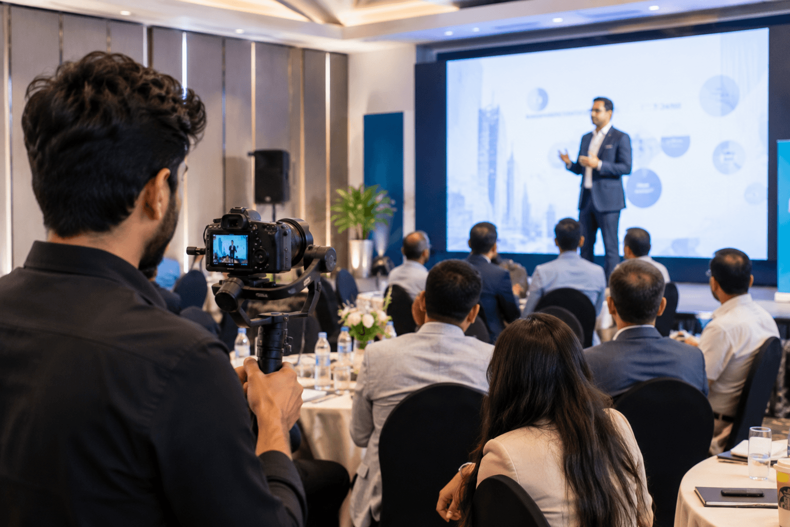 Corporate event production coverage arranged through FounPro.