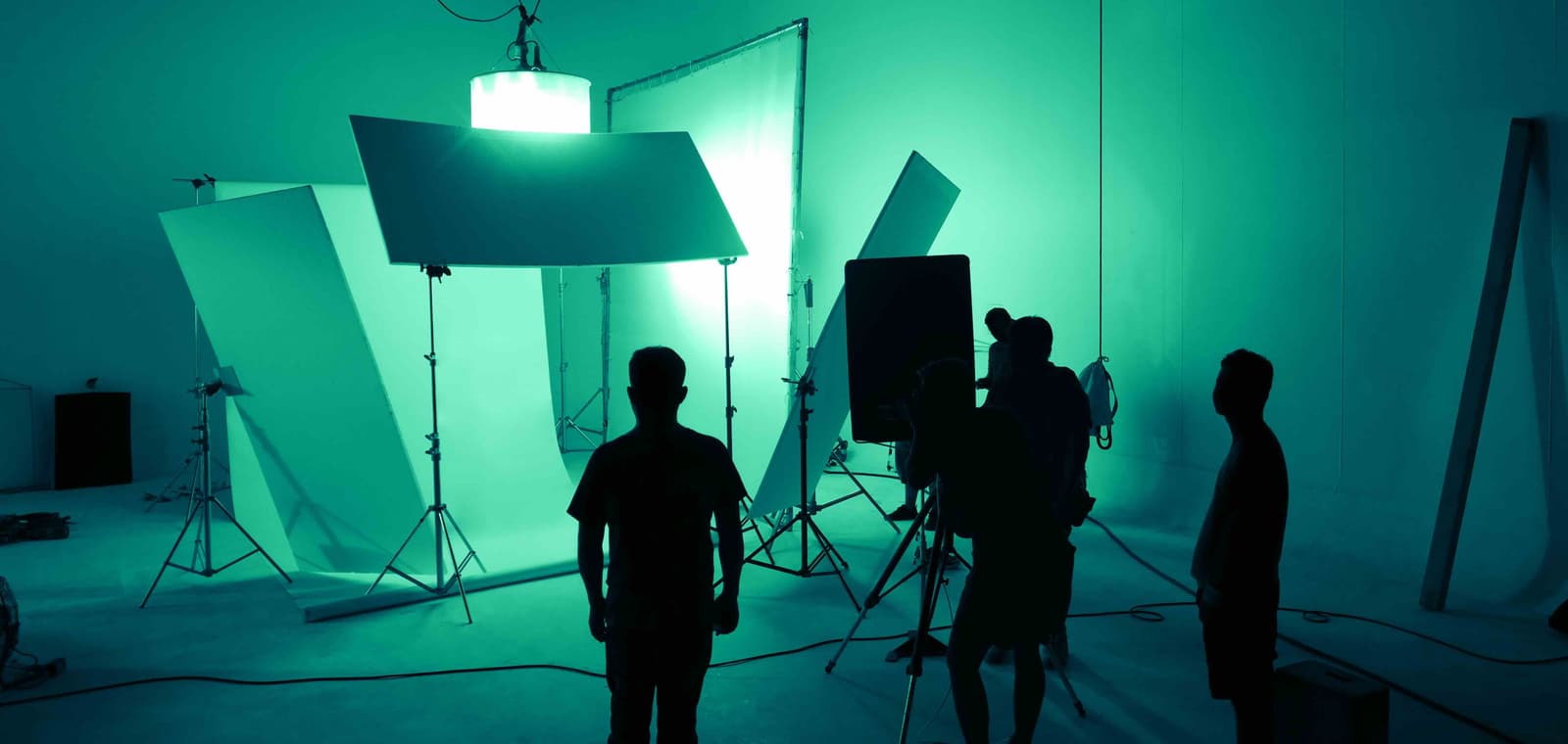A studio production setup
