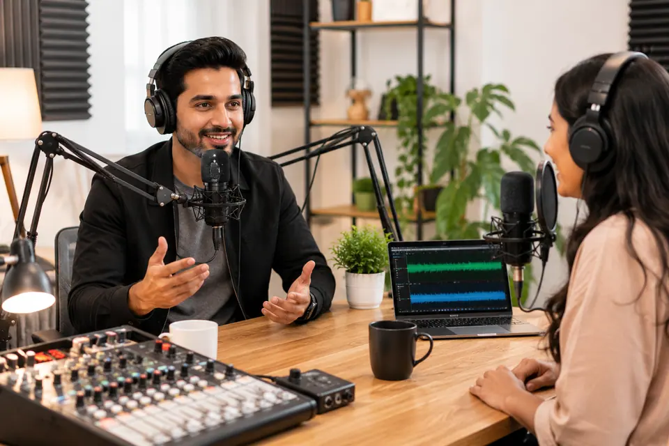 Podcast recording